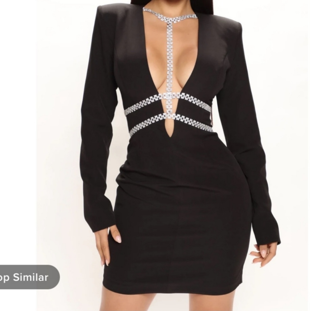 Black Mini Dress New whit  tags